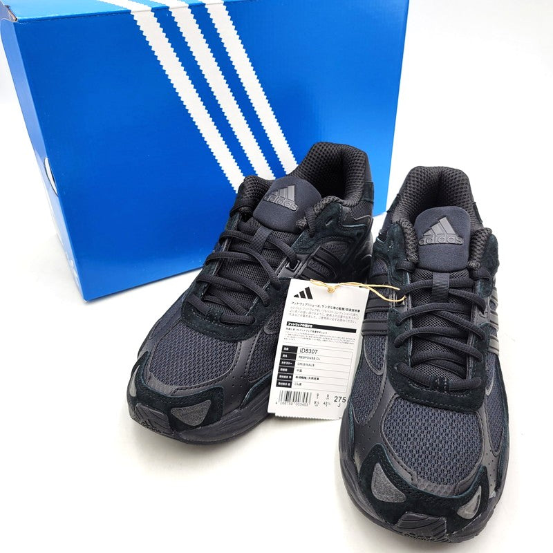 【中古美品】【メンズ】 RESPONSE CL ID8307 レスポンス CL スニーカー シューズ 靴 161-260125-as-24-izu サイズ：27.5cm カラー：CBLACK/CBLACK/FTWWHT 万代Net店