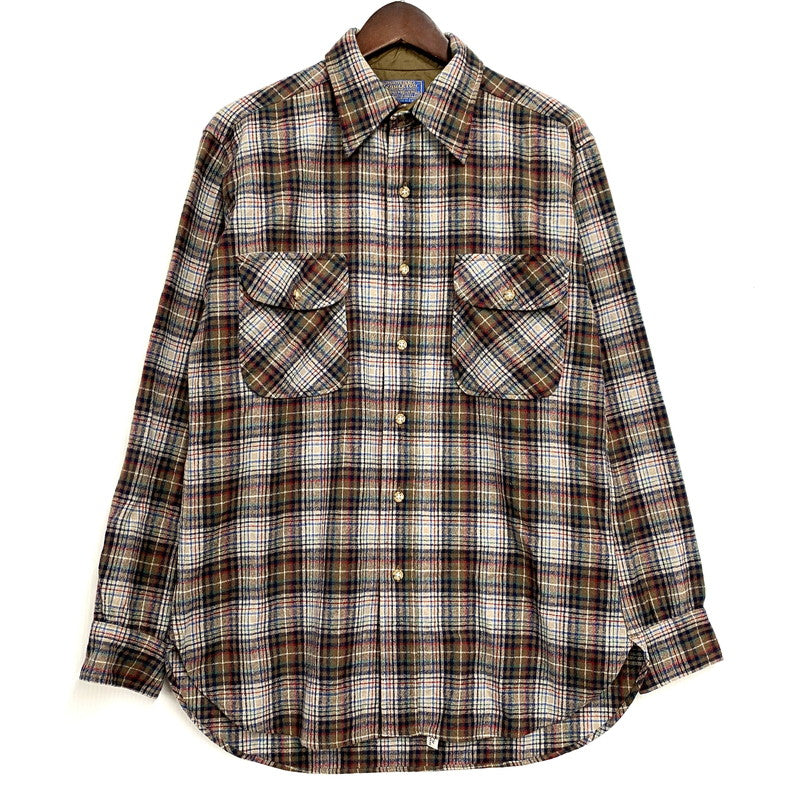 【中古品】【メンズ】 PENDLETON ペンドルトン 70’S USA製 BOARD SHIRTS ボード シャツ トップス 長袖 146-260126-cs-15-izu サイズ：M カラー：マルチ 万代Net店