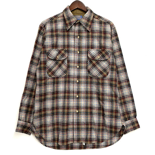 【中古品】【メンズ】 PENDLETON ペンドルトン 70’S USA製 BOARD SHIRTS ボード シャツ トップス 長袖 146-260126-cs-15-izu サイズ：M カラー：マルチ 万代Net店
