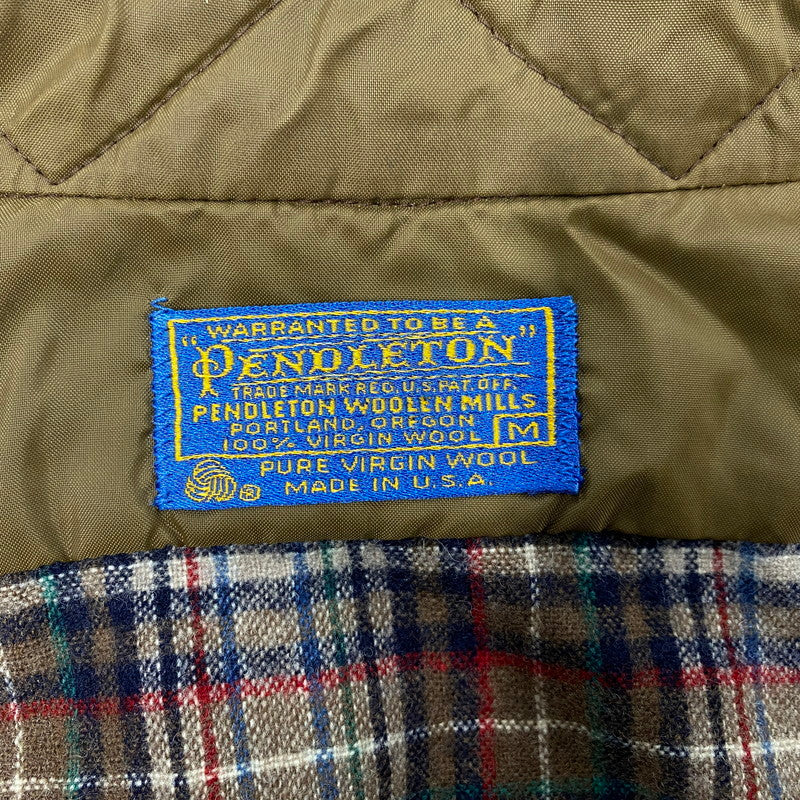 【中古品】【メンズ】 PENDLETON ペンドルトン 70’S USA製 BOARD SHIRTS ボード シャツ トップス 長袖 146-260126-cs-15-izu サイズ：M カラー：マルチ 万代Net店