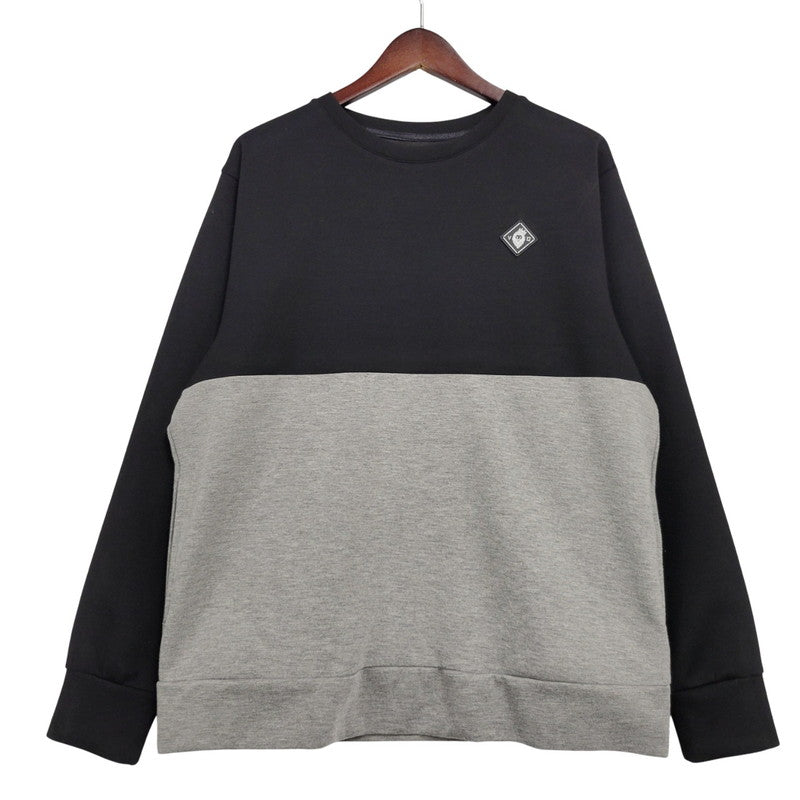 【中古品】【メンズ】 V12 ヴィトゥエルヴ SWEAT SHIRT スウェット シャツ トレーナー トップス 長袖 141-260128-kh-04-izu サイズ：L カラー：ブラック×グレー 万代Net店
