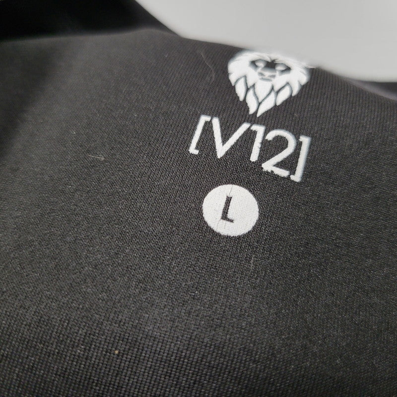 【中古品】【メンズ】 V12 ヴィトゥエルヴ SWEAT SHIRT スウェット シャツ トレーナー トップス 長袖 141-260128-kh-04-izu サイズ：L カラー：ブラック×グレー 万代Net店