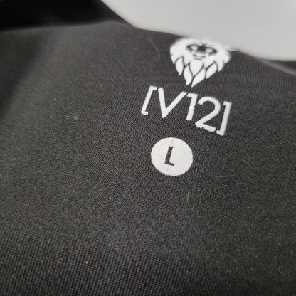 【中古品】【メンズ】 V12 ヴィトゥエルヴ SWEAT SHIRT スウェット シャツ トレーナー トップス 長袖 141-260128-kh-04-izu サイズ：L カラー：ブラック×グレー 万代Net店