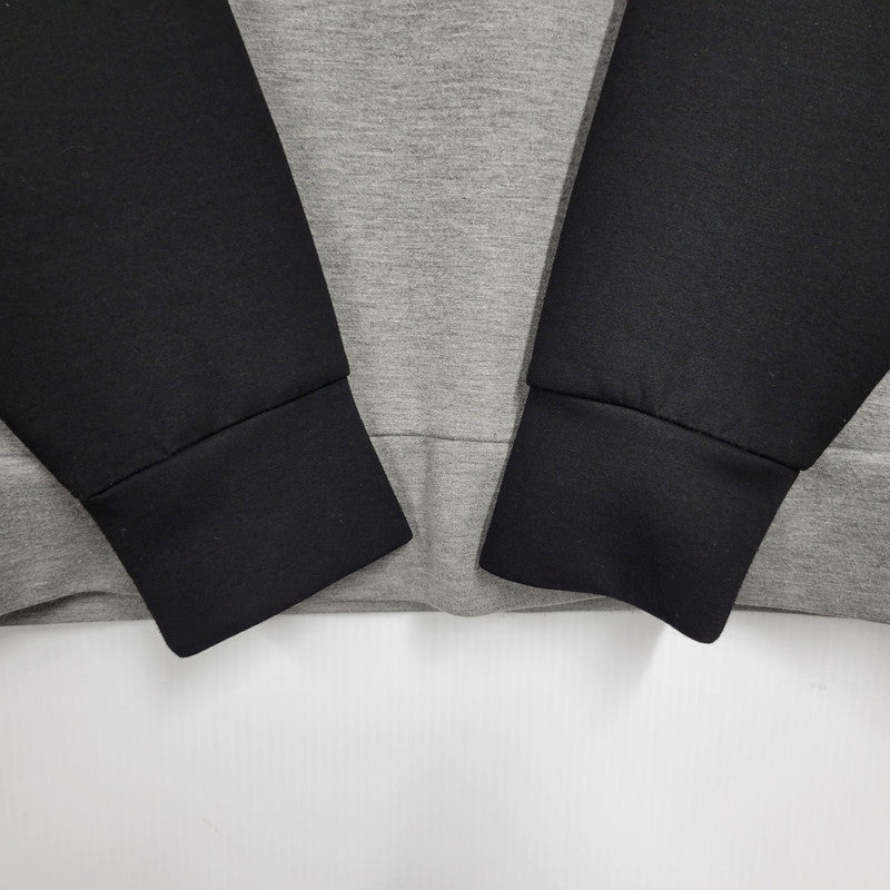 【中古品】【メンズ】 V12 ヴィトゥエルヴ SWEAT SHIRT スウェット シャツ トレーナー トップス 長袖 141-260128-kh-04-izu サイズ：L カラー：ブラック×グレー 万代Net店