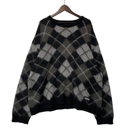 【中古品】【メンズ】 232FUNH-KNM03 23AW ARGYLE PATTERN MOHAIR SWEATER アーガイル パターン モヘア セーター トップス 長袖 142-260126-cs-09-izu サイズ：XL カラー：マルチ 万代Net店