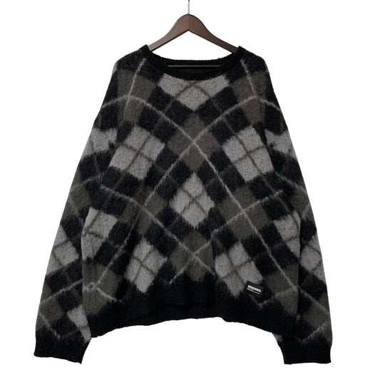 【中古品】【メンズ】 232FUNH-KNM03 23AW ARGYLE PATTERN MOHAIR SWEATER アーガイル パターン モヘア セーター トップス 長袖 142-260126-cs-09-izu サイズ：XL カラー：マルチ 万代Net店