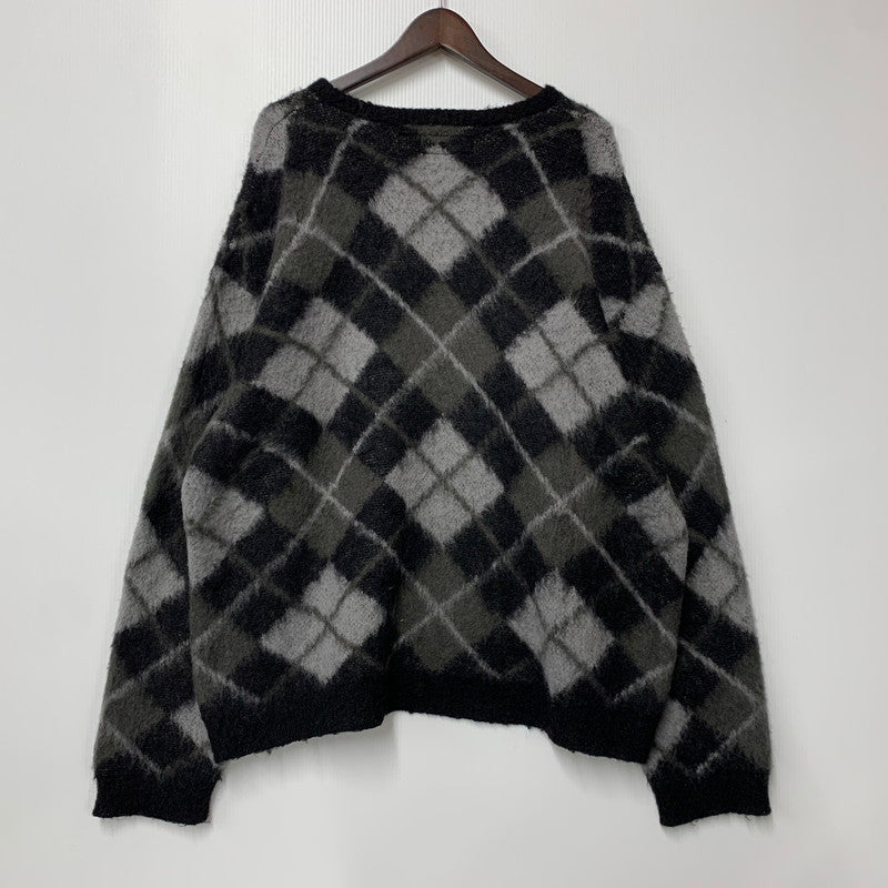 【中古品】【メンズ】 232FUNH-KNM03 23AW ARGYLE PATTERN MOHAIR SWEATER アーガイル パターン モヘア セーター トップス 長袖 142-260126-cs-09-izu サイズ：XL カラー：マルチ 万代Net店