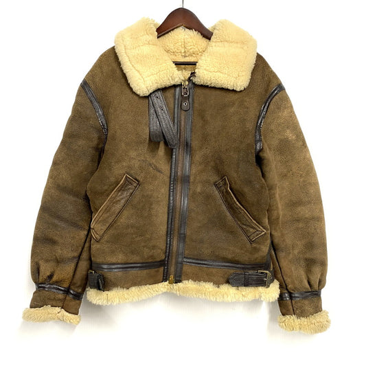【中古品】【メンズ】 33H5595 USA製 B-3 MOUTON FLIGHT JACKET ビースリー マウンテン フライト ジャケット アウター 146-260126-cs-19-izu サイズ：36 カラー：ブラウン 万代Net店