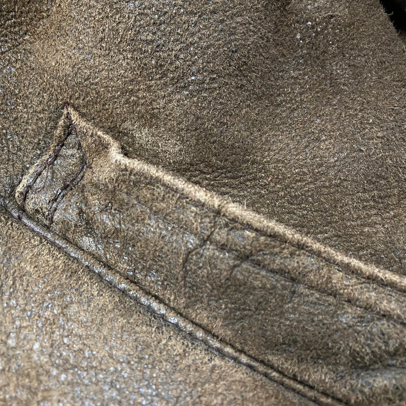 【中古品】【メンズ】 33H5595 USA製 B-3 MOUTON FLIGHT JACKET ビースリー マウンテン フライト ジャケット アウター 146-260126-cs-19-izu サイズ：36 カラー：ブラウン 万代Net店