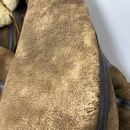 【中古品】【メンズ】 33H5595 USA製 B-3 MOUTON FLIGHT JACKET ビースリー マウンテン フライト ジャケット アウター 146-260126-cs-19-izu サイズ：36 カラー：ブラウン 万代Net店
