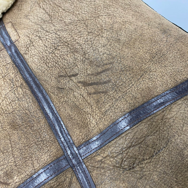 【中古品】【メンズ】 33H5595 USA製 B-3 MOUTON FLIGHT JACKET ビースリー マウンテン フライト ジャケット アウター 146-260126-cs-19-izu サイズ：36 カラー：ブラウン 万代Net店