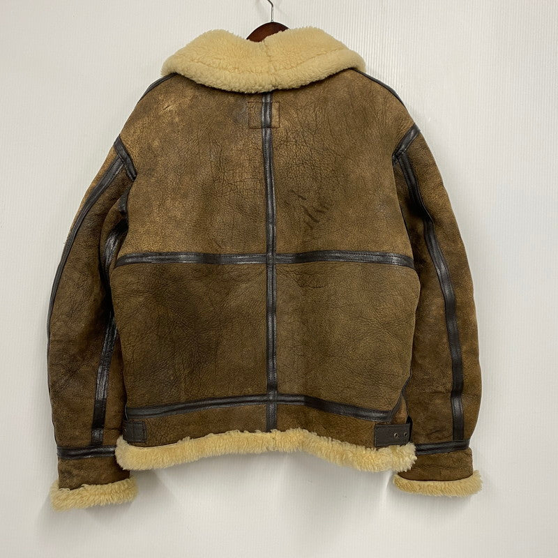【中古品】【メンズ】 33H5595 USA製 B-3 MOUTON FLIGHT JACKET ビースリー マウンテン フライト ジャケット アウター 146-260126-cs-19-izu サイズ：36 カラー：ブラウン 万代Net店