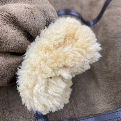 【中古品】【メンズ】 33H5595 USA製 B-3 MOUTON FLIGHT JACKET ビースリー マウンテン フライト ジャケット アウター 146-260126-cs-19-izu サイズ：36 カラー：ブラウン 万代Net店
