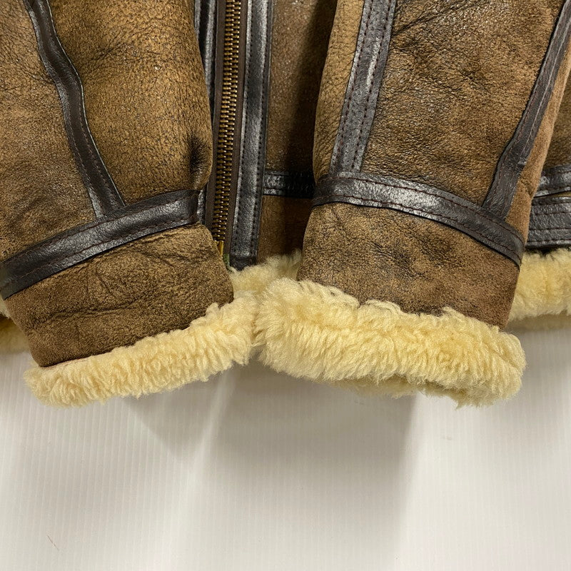 【中古品】【メンズ】 33H5595 USA製 B-3 MOUTON FLIGHT JACKET ビースリー マウンテン フライト ジャケット アウター 146-260126-cs-19-izu サイズ：36 カラー：ブラウン 万代Net店