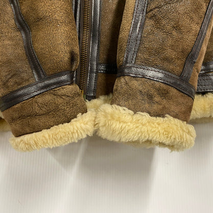 【中古品】【メンズ】 33H5595 USA製 B-3 MOUTON FLIGHT JACKET ビースリー マウンテン フライト ジャケット アウター 146-260126-cs-19-izu サイズ：36 カラー：ブラウン 万代Net店
