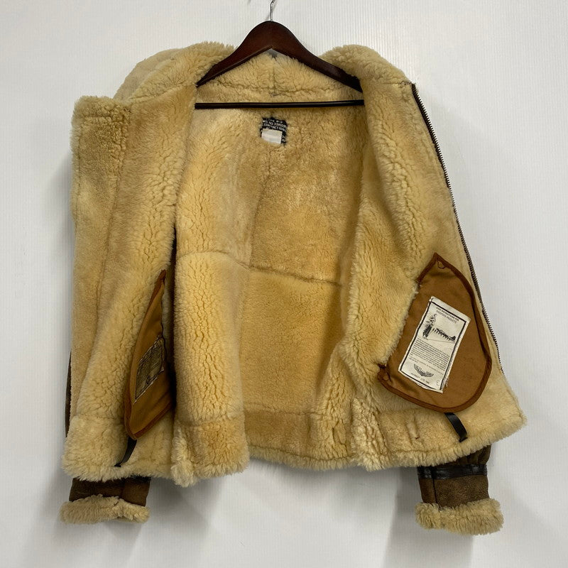 【中古品】【メンズ】 33H5595 USA製 B-3 MOUTON FLIGHT JACKET ビースリー マウンテン フライト ジャケット アウター 146-260126-cs-19-izu サイズ：36 カラー：ブラウン 万代Net店