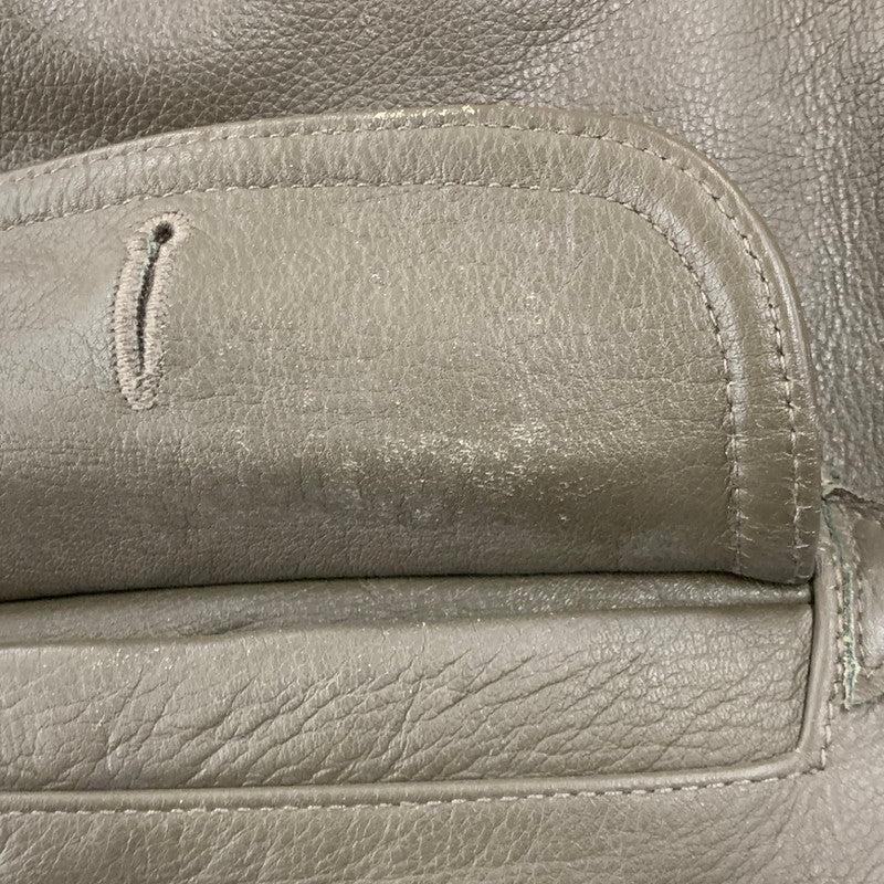 【現状渡し品】【メンズ】 UNITED ARROWS BLUE LABEL ユナイテッドアローズ ブルーレーベル 1225-199-4360 N-3B LEATHER COAT レザー コート アウター 147-260127-yn-06-izu サイズ：S カラー：オリーブ 万代Net店