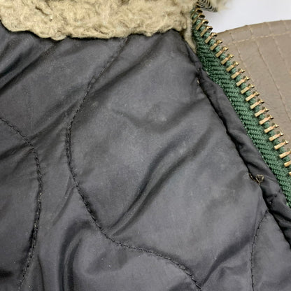 【現状渡し品】【メンズ】 UNITED ARROWS BLUE LABEL ユナイテッドアローズ ブルーレーベル 1225-199-4360 N-3B LEATHER COAT レザー コート アウター 147-260127-yn-06-izu サイズ：S カラー：オリーブ 万代Net店