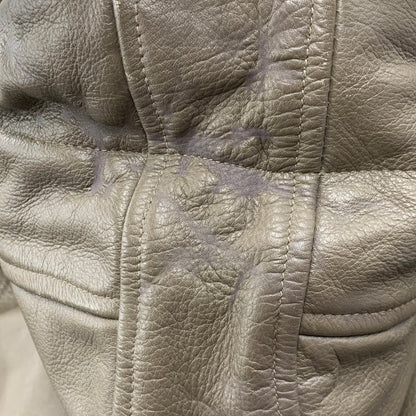 【現状渡し品】【メンズ】 UNITED ARROWS BLUE LABEL ユナイテッドアローズ ブルーレーベル 1225-199-4360 N-3B LEATHER COAT レザー コート アウター 147-260127-yn-06-izu サイズ：S カラー：オリーブ 万代Net店