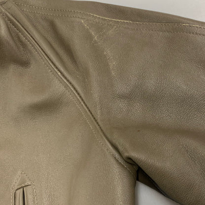 【現状渡し品】【メンズ】 UNITED ARROWS BLUE LABEL ユナイテッドアローズ ブルーレーベル 1225-199-4360 N-3B LEATHER COAT レザー コート アウター 147-260127-yn-06-izu サイズ：S カラー：オリーブ 万代Net店