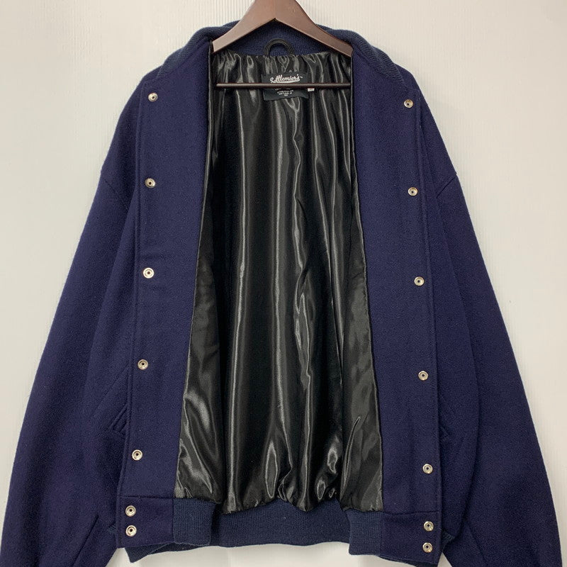 【中古品】【メンズ】 SETTLEMIERS セトルマイアーズ WOOL VARSITY JACKET ウール バーシティ ジャケット アウター 145-260126-cs-10-izu サイズ：52 カラー：ネイビー 万代Net店