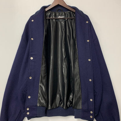 【中古品】【メンズ】 SETTLEMIERS セトルマイアーズ WOOL VARSITY JACKET ウール バーシティ ジャケット アウター 145-260126-cs-10-izu サイズ：52 カラー：ネイビー 万代Net店
