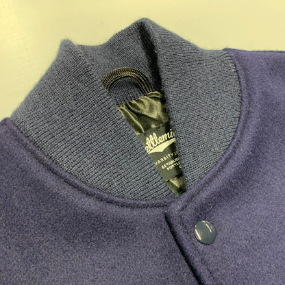 【中古品】【メンズ】 SETTLEMIERS セトルマイアーズ WOOL VARSITY JACKET ウール バーシティ ジャケット アウター 145-260126-cs-10-izu サイズ：52 カラー：ネイビー 万代Net店