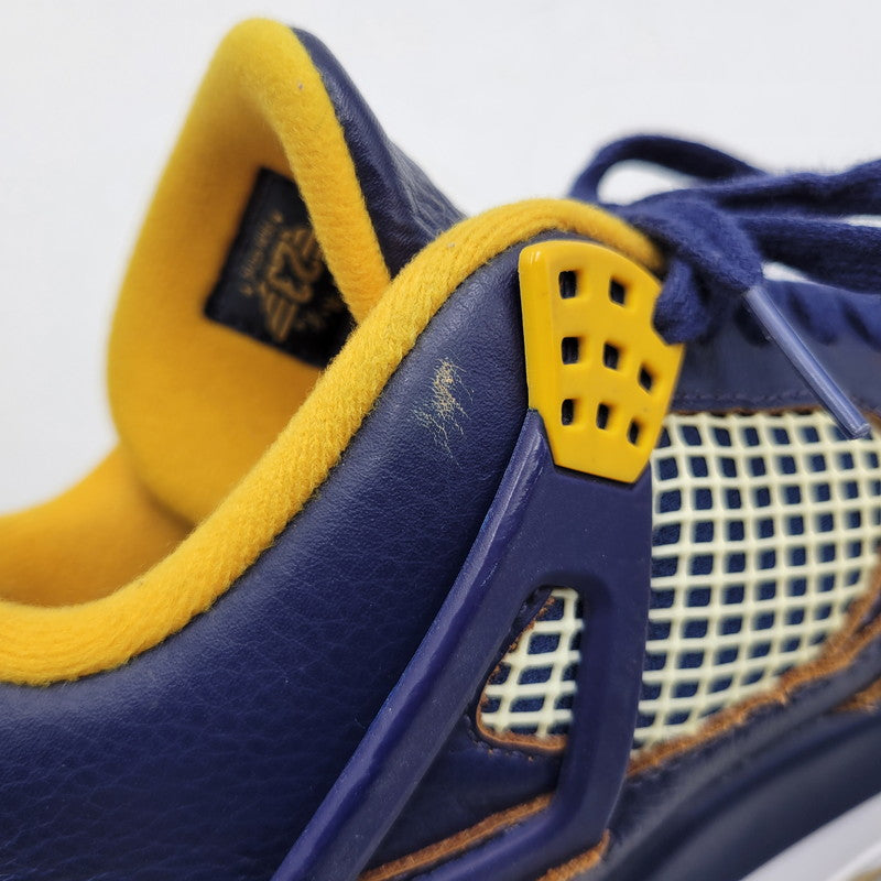 【中古品】【メンズ】 308497-425 AIR JORDAN 4 RETRO DUNK FROM ABOVE エアジョーダン4 レトロ ダンクフロムアバブ スニーカー 靴 160-260128-tt-05-izu サイズ：27.5cm カラー：MID NAVY/MTLLC GLD-GLD LF-WHITE 万代Net店