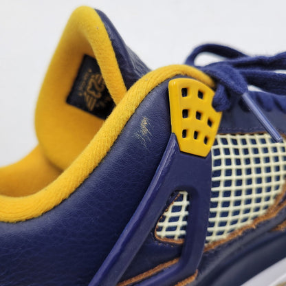【中古品】【メンズ】 308497-425 AIR JORDAN 4 RETRO DUNK FROM ABOVE エアジョーダン4 レトロ ダンクフロムアバブ スニーカー 靴 160-260128-tt-05-izu サイズ：27.5cm カラー：MID NAVY/MTLLC GLD-GLD LF-WHITE 万代Net店