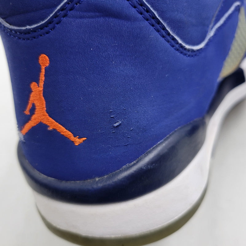 【現状渡し品】【メンズ】 819171-417 AIR JORDAN 5 RETRO LOW KNICKS ナイキ エアジョーダン5レトロ ロー スニーカー 靴 160-260128-tt-06-izu サイズ：32cm カラー：DEEP ROYAL BLUE/TEAM ORANGE-MIDNIGHT NAVY-ATOMIC ORANGE 万代Net店