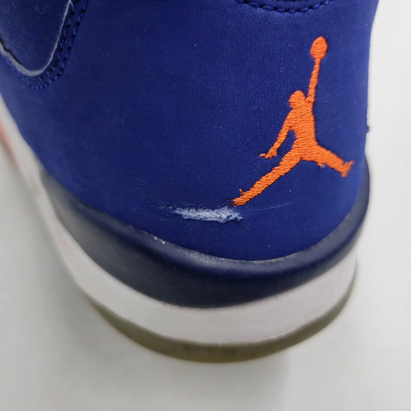 【現状渡し品】【メンズ】 819171-417 AIR JORDAN 5 RETRO LOW KNICKS ナイキ エアジョーダン5レトロ ロー スニーカー 靴 160-260128-tt-06-izu サイズ：32cm カラー：DEEP ROYAL BLUE/TEAM ORANGE-MIDNIGHT NAVY-ATOMIC ORANGE 万代Net店