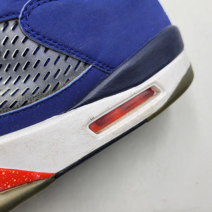 【現状渡し品】【メンズ】 819171-417 AIR JORDAN 5 RETRO LOW KNICKS ナイキ エアジョーダン5レトロ ロー スニーカー 靴 160-260128-tt-06-izu サイズ：32cm カラー：DEEP ROYAL BLUE/TEAM ORANGE-MIDNIGHT NAVY-ATOMIC ORANGE 万代Net店
