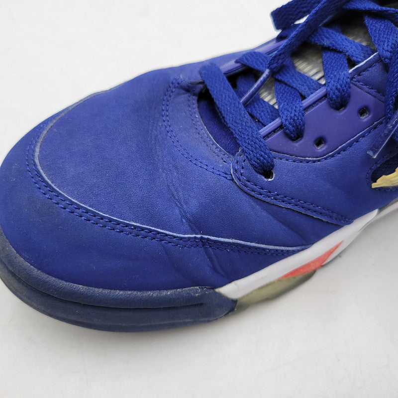 【現状渡し品】【メンズ】 819171-417 AIR JORDAN 5 RETRO LOW KNICKS ナイキ エアジョーダン5レトロ ロー スニーカー 靴 160-260128-tt-06-izu サイズ：32cm カラー：DEEP ROYAL BLUE/TEAM ORANGE-MIDNIGHT NAVY-ATOMIC ORANGE 万代Net店