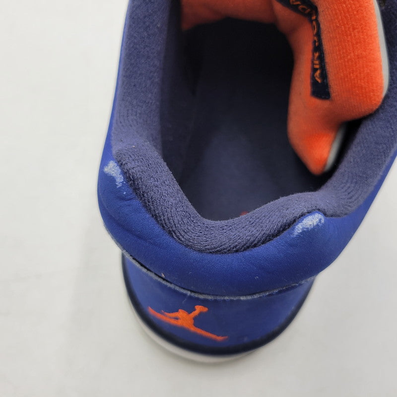 【現状渡し品】【メンズ】 819171-417 AIR JORDAN 5 RETRO LOW KNICKS ナイキ エアジョーダン5レトロ ロー スニーカー 靴 160-260128-tt-06-izu サイズ：32cm カラー：DEEP ROYAL BLUE/TEAM ORANGE-MIDNIGHT NAVY-ATOMIC ORANGE 万代Net店
