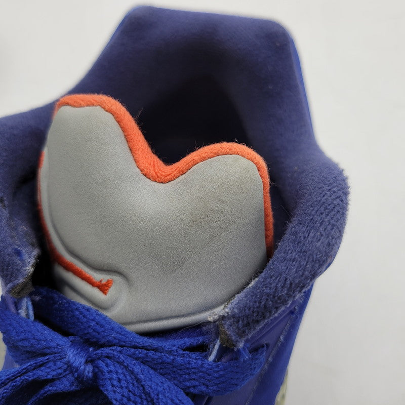 【現状渡し品】【メンズ】 819171-417 AIR JORDAN 5 RETRO LOW KNICKS ナイキ エアジョーダン5レトロ ロー スニーカー 靴 160-260128-tt-06-izu サイズ：32cm カラー：DEEP ROYAL BLUE/TEAM ORANGE-MIDNIGHT NAVY-ATOMIC ORANGE 万代Net店