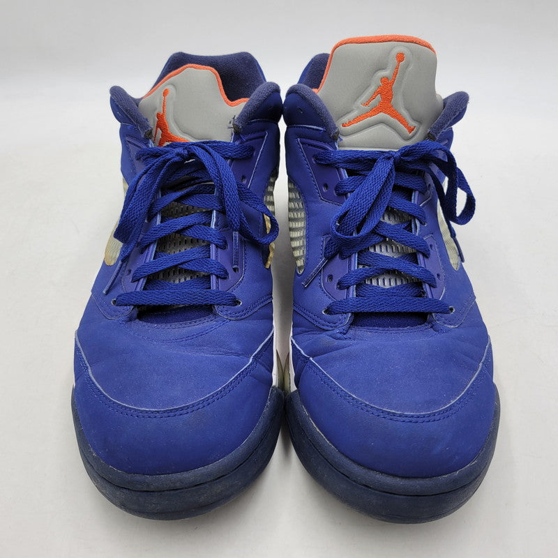 【現状渡し品】【メンズ】 819171-417 AIR JORDAN 5 RETRO LOW KNICKS ナイキ エアジョーダン5レトロ ロー スニーカー 靴 160-260128-tt-06-izu サイズ：32cm カラー：DEEP ROYAL BLUE/TEAM ORANGE-MIDNIGHT NAVY-ATOMIC ORANGE 万代Net店