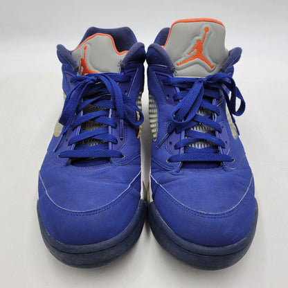 【現状渡し品】【メンズ】 819171-417 AIR JORDAN 5 RETRO LOW KNICKS ナイキ エアジョーダン5レトロ ロー スニーカー 靴 160-260128-tt-06-izu サイズ：32cm カラー：DEEP ROYAL BLUE/TEAM ORANGE-MIDNIGHT NAVY-ATOMIC ORANGE 万代Net店