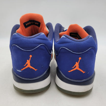 【現状渡し品】【メンズ】 819171-417 AIR JORDAN 5 RETRO LOW KNICKS ナイキ エアジョーダン5レトロ ロー スニーカー 靴 160-260128-tt-06-izu サイズ：32cm カラー：DEEP ROYAL BLUE/TEAM ORANGE-MIDNIGHT NAVY-ATOMIC ORANGE 万代Net店