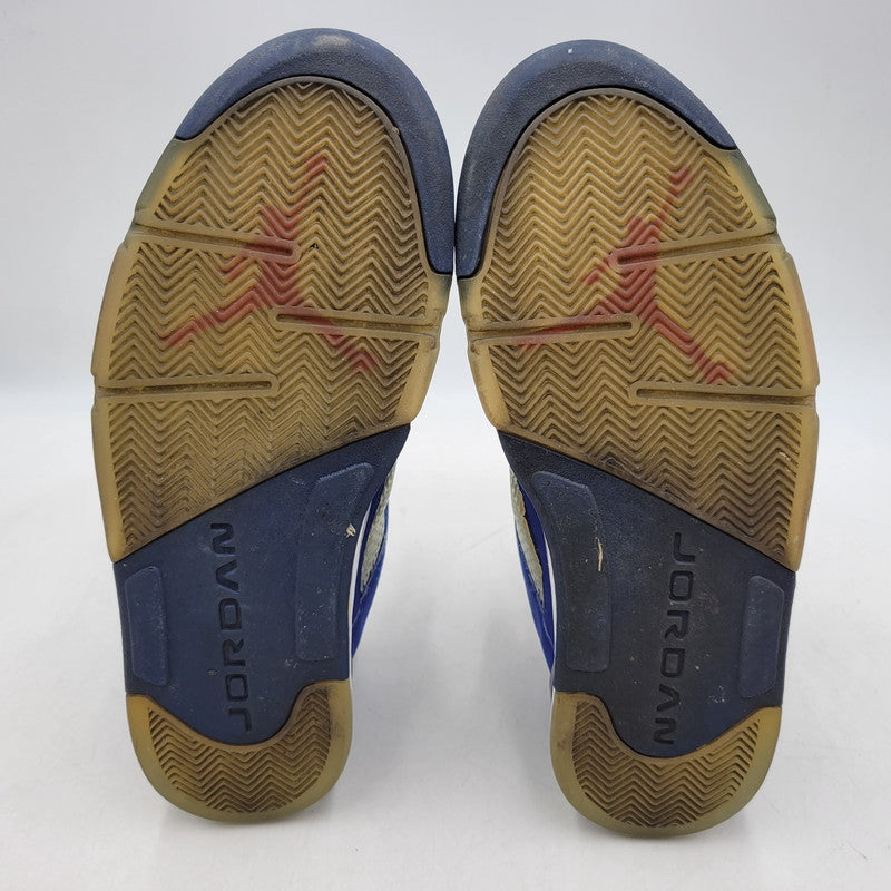 【現状渡し品】【メンズ】 819171-417 AIR JORDAN 5 RETRO LOW KNICKS ナイキ エアジョーダン5レトロ ロー スニーカー 靴 160-260128-tt-06-izu サイズ：32cm カラー：DEEP ROYAL BLUE/TEAM ORANGE-MIDNIGHT NAVY-ATOMIC ORANGE 万代Net店