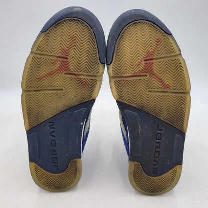 【現状渡し品】【メンズ】 819171-417 AIR JORDAN 5 RETRO LOW KNICKS ナイキ エアジョーダン5レトロ ロー スニーカー 靴 160-260128-tt-06-izu サイズ：32cm カラー：DEEP ROYAL BLUE/TEAM ORANGE-MIDNIGHT NAVY-ATOMIC ORANGE 万代Net店