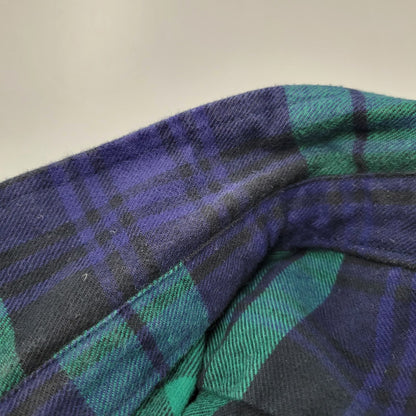 【中古品】【メンズ】 BIG BILL ビッグビル BLOCK CHECK SHIRT ブロック チェック シャツ トップス 長袖 146-260128-kh-02-izu サイズ：M カラー：グリーン×ネイビー 万代Net店