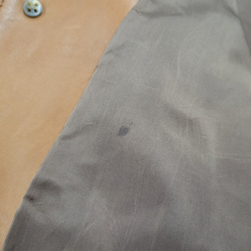 【中古品】【メンズ】 90S LEATHER CAR COAT レザー カー コート アウター 146-260127-cs-06-izu サイズ：L カラー：ブラウン 万代Net店