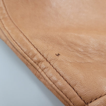 【中古品】【メンズ】 90S LEATHER CAR COAT レザー カー コート アウター 146-260127-cs-06-izu サイズ：L カラー：ブラウン 万代Net店