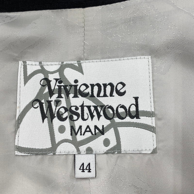 【中古品】【メンズ】 VIVIENNE WESTWOOD MAN ヴィヴィアン ウエストウッド マン VW-W1-89896 GILET VEST ジレ ベスト 141-260126-cs-17-izu サイズ：44 カラー：ブラック 万代Net店