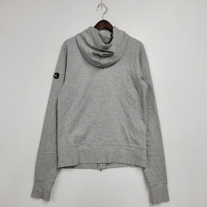 【中古品】【メンズ】 Y-3 YOHJI YAMAMOTO ワイスリー ヨウジヤマモト FULL ZIP SWEAT HOODIE フル ジップ スウェット フーディー パーカー トップス 長袖 140-260128-kh-06-izu サイズ：M カラー：グレー 万代Net店