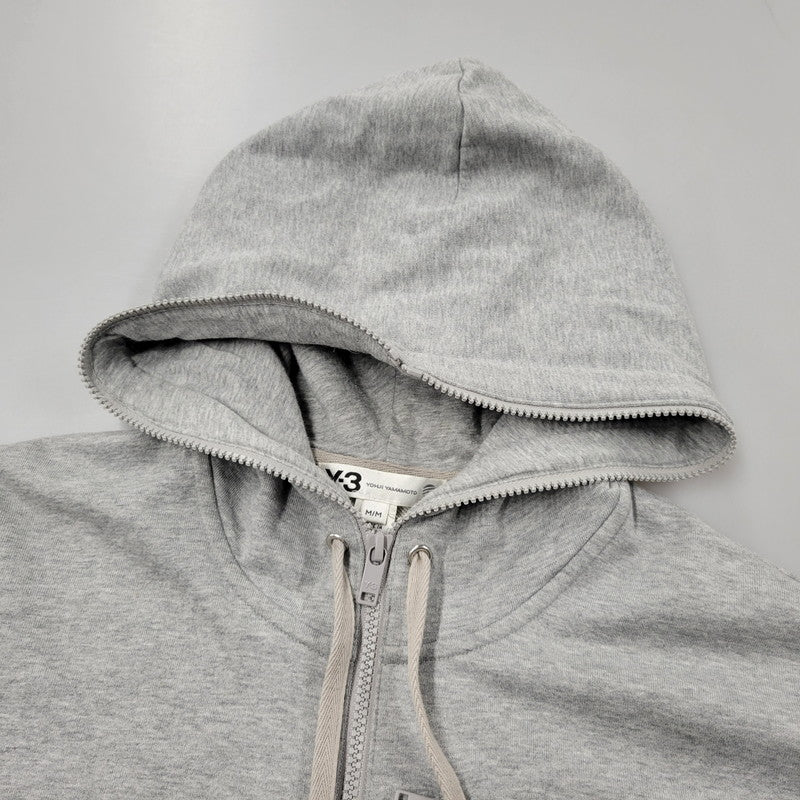 【中古品】【メンズ】 Y-3 YOHJI YAMAMOTO ワイスリー ヨウジヤマモト FULL ZIP SWEAT HOODIE フル ジップ スウェット フーディー パーカー トップス 長袖 140-260128-kh-06-izu サイズ：M カラー：グレー 万代Net店
