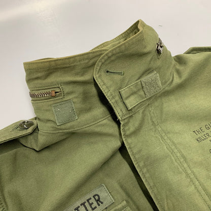 【中古品】【メンズ】 LEOPARD FUR LINER M-65 TYPE FIELD JACKET レオパード ファー ライナー タイプ フィールド ジャケット アウター 142-260126-cs-06-izu サイズ：S カラー：カーキ 万代Net店