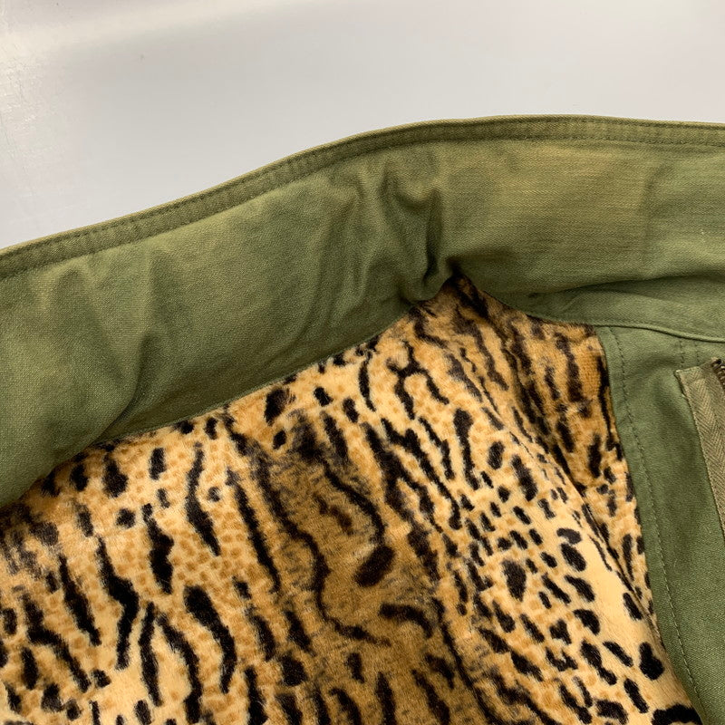【中古品】【メンズ】 LEOPARD FUR LINER M-65 TYPE FIELD JACKET レオパード ファー ライナー タイプ フィールド ジャケット アウター 142-260126-cs-06-izu サイズ：S カラー：カーキ 万代Net店