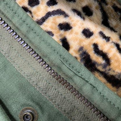 【中古品】【メンズ】 LEOPARD FUR LINER M-65 TYPE FIELD JACKET レオパード ファー ライナー タイプ フィールド ジャケット アウター 142-260126-cs-06-izu サイズ：S カラー：カーキ 万代Net店
