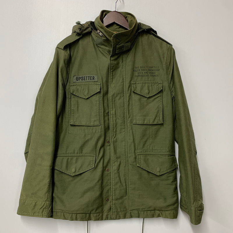 【中古品】【メンズ】 LEOPARD FUR LINER M-65 TYPE FIELD JACKET レオパード ファー ライナー タイプ フィールド ジャケット アウター 142-260126-cs-06-izu サイズ：S カラー：カーキ 万代Net店